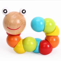 Интерактивна цветна играчка - Червей