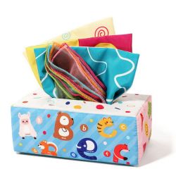 Бебешка играчка - Мека кутия със салфетки