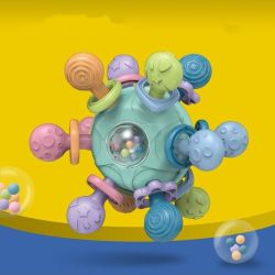 Сензорна играчка за зъби Manhattan Atomic - зелена