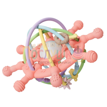 Бебешка силиконова гризалкa Soft Peach