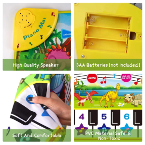 Музикално килимче с динозаври