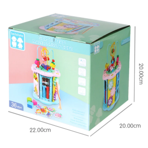 Дървен занимателен хексагон -  8 в 1