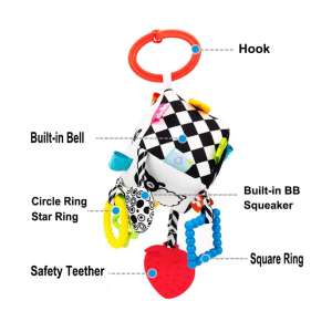 Контрастна бебешка висулка