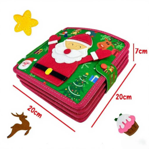 Голяма текстилна сензорна книжка - Коледа