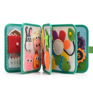 Голяма текстилна сензорна книжка - ферма