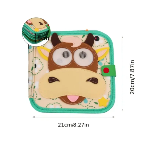 Голяма текстилна сензорна книжка - ферма