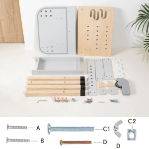 Голяма дървена работилница с инструменти 