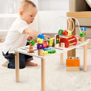 Дървена активна маса за игра