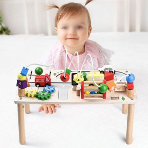 Дървена активна маса за игра