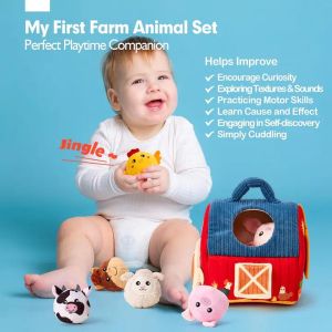 Интерактивна сензорна мека играчка - ферма с животни